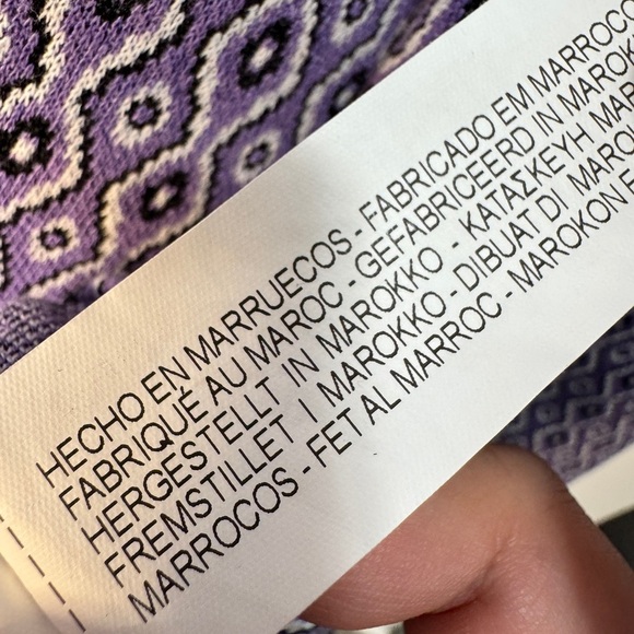 Zara Jacquard Cutout Long Sleeve Mini Dress Purple - Picture 13 of 13